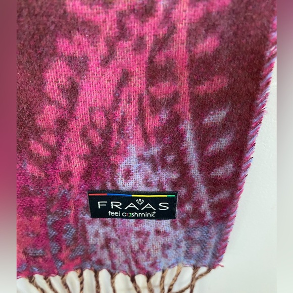 Fraas Pink and Purple Checkered Scarf - Picture 2 of 2